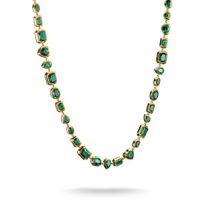 THOMAS SABO Elyndra Necklace with Green Stones TKE2341GRY