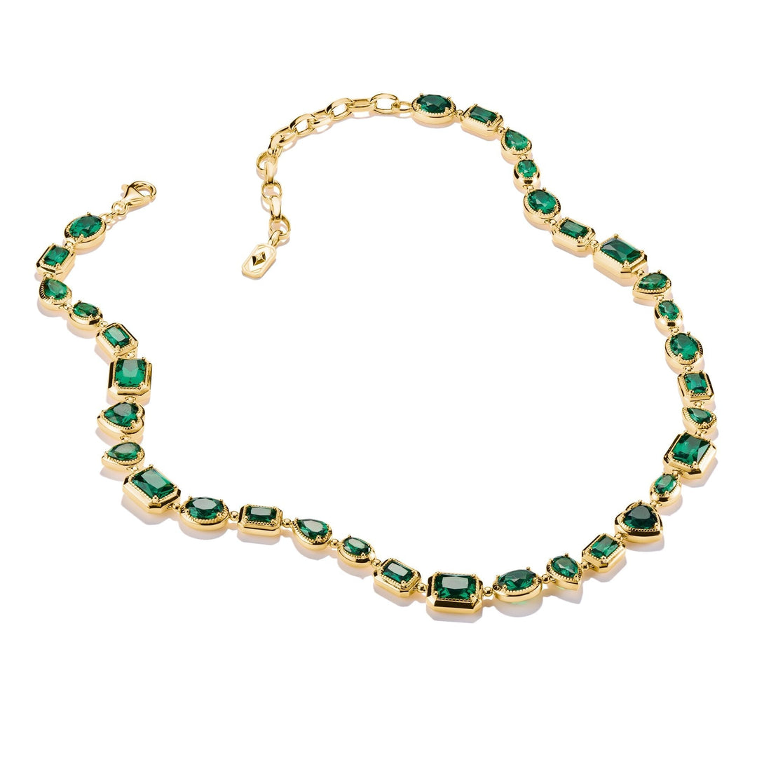 THOMAS SABO Elyndra Necklace with Green Stones TKE2341GRY