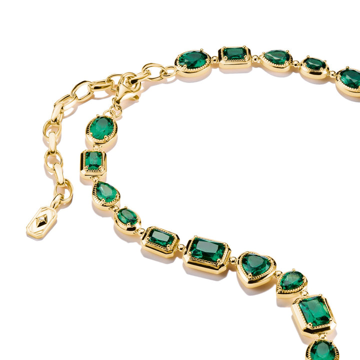 THOMAS SABO Elyndra Necklace with Green Stones TKE2341GRY