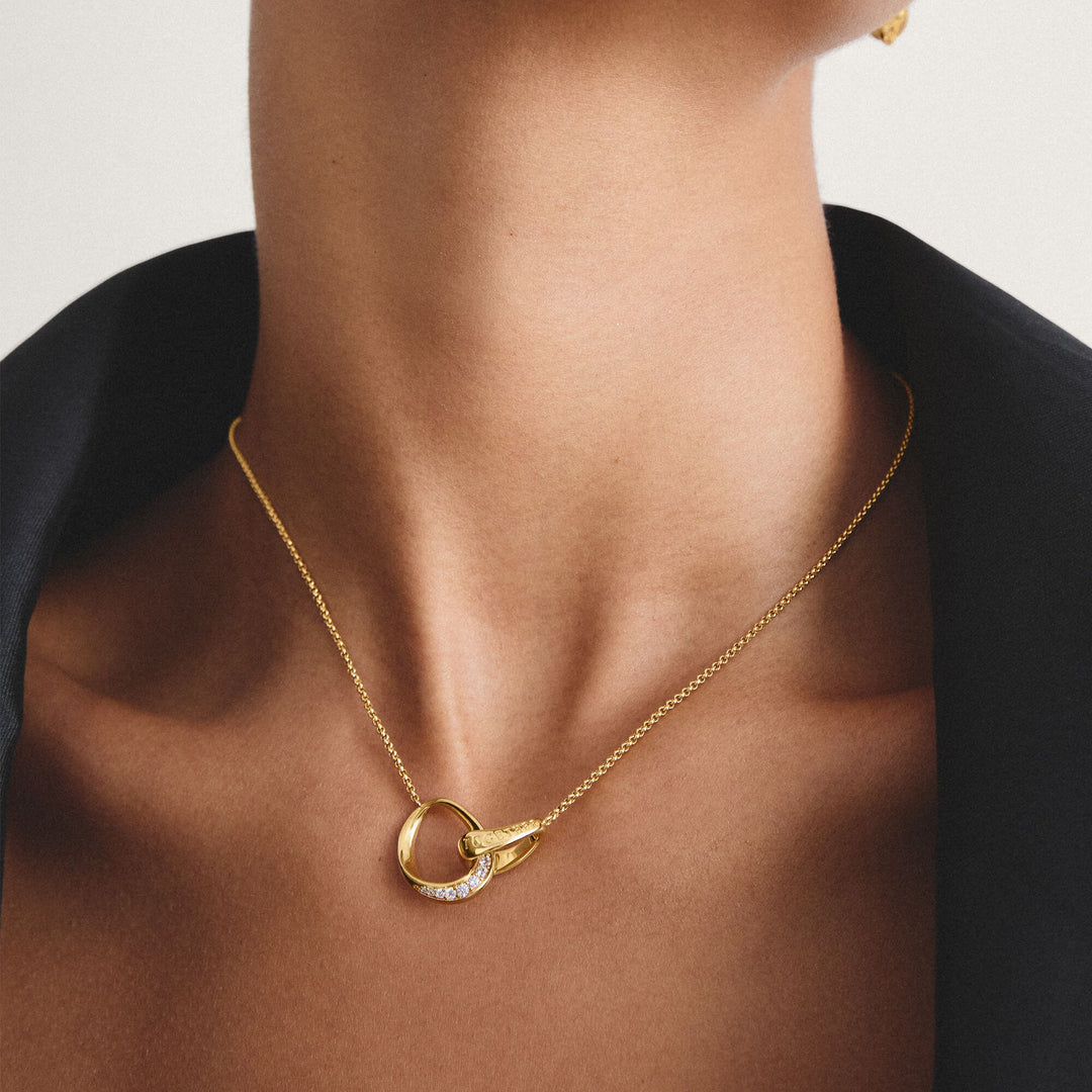 THOMAS SABO Chain Together with zirconia TKE2378MY