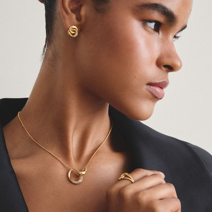 THOMAS SABO Chain Together with zirconia TKE2378MY