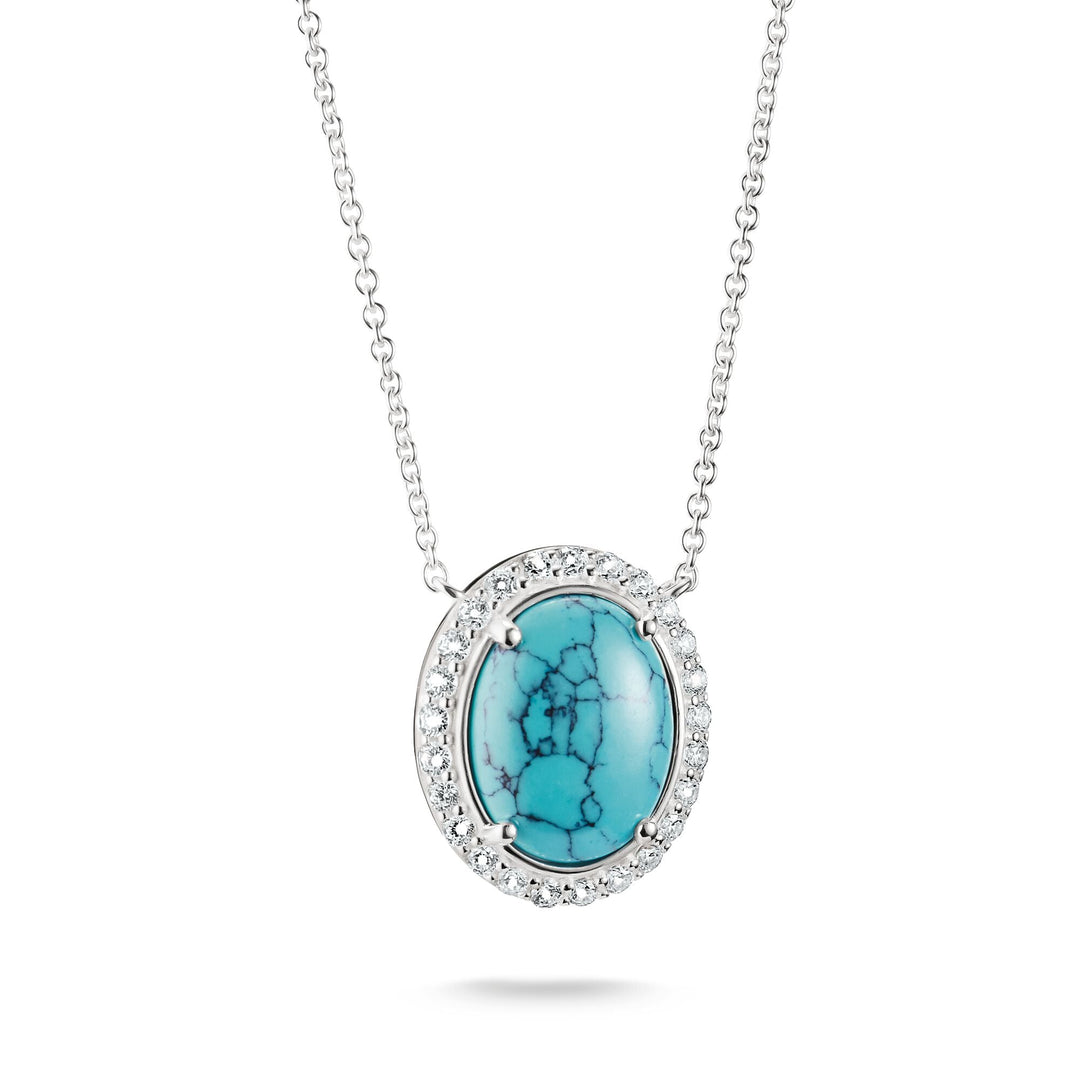 THOMAS SABO Chain with Imitation Turquoise and Zirconia TKE2379TU