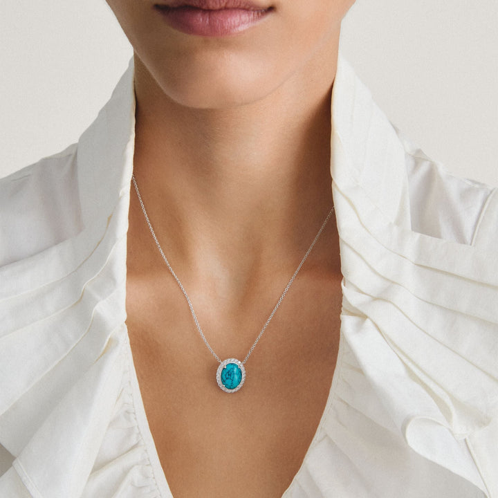 THOMAS SABO Chain with Imitation Turquoise and Zirconia TKE2379TU