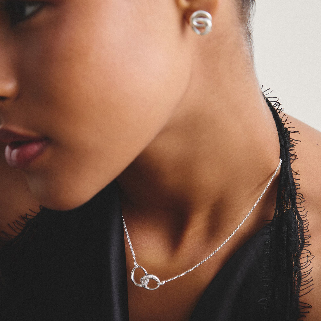 THOMAS SABO Chain Together with zirconia TKE2380