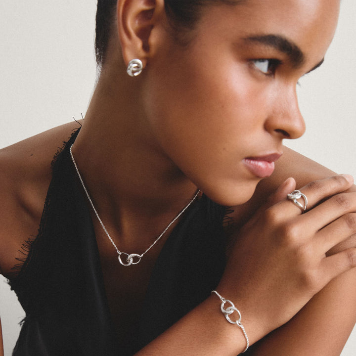 THOMAS SABO Chain Together with zirconia TKE2380