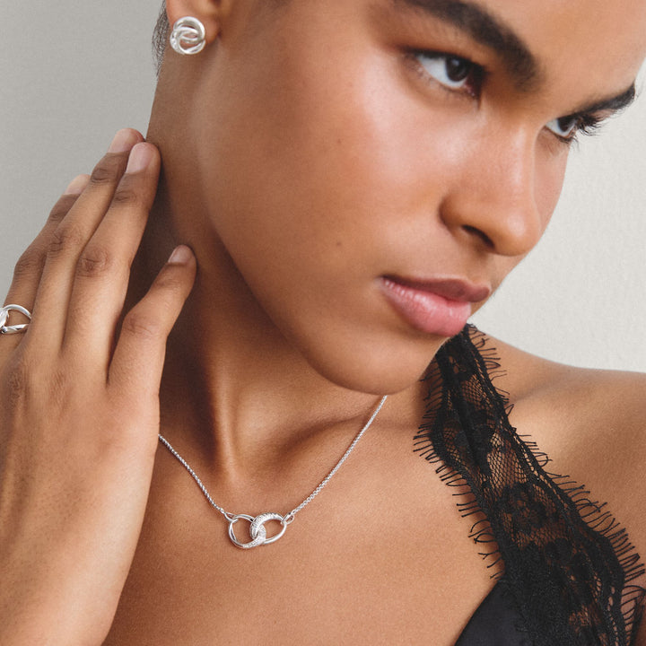 THOMAS SABO Chain Together with zirconia TKE2380