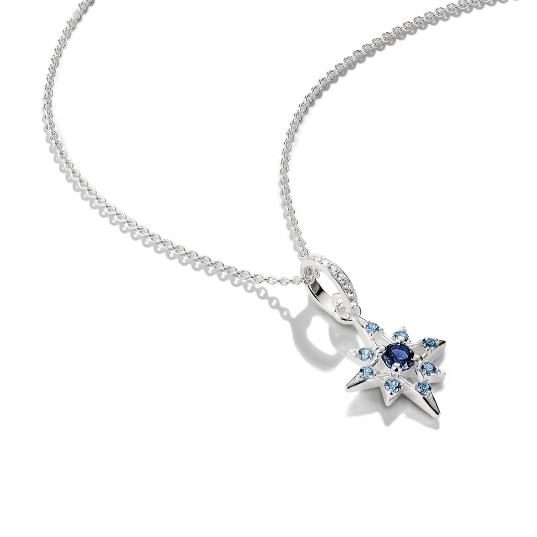 Thomas Sabo Necklace star with blue stones TKE2394BLU
