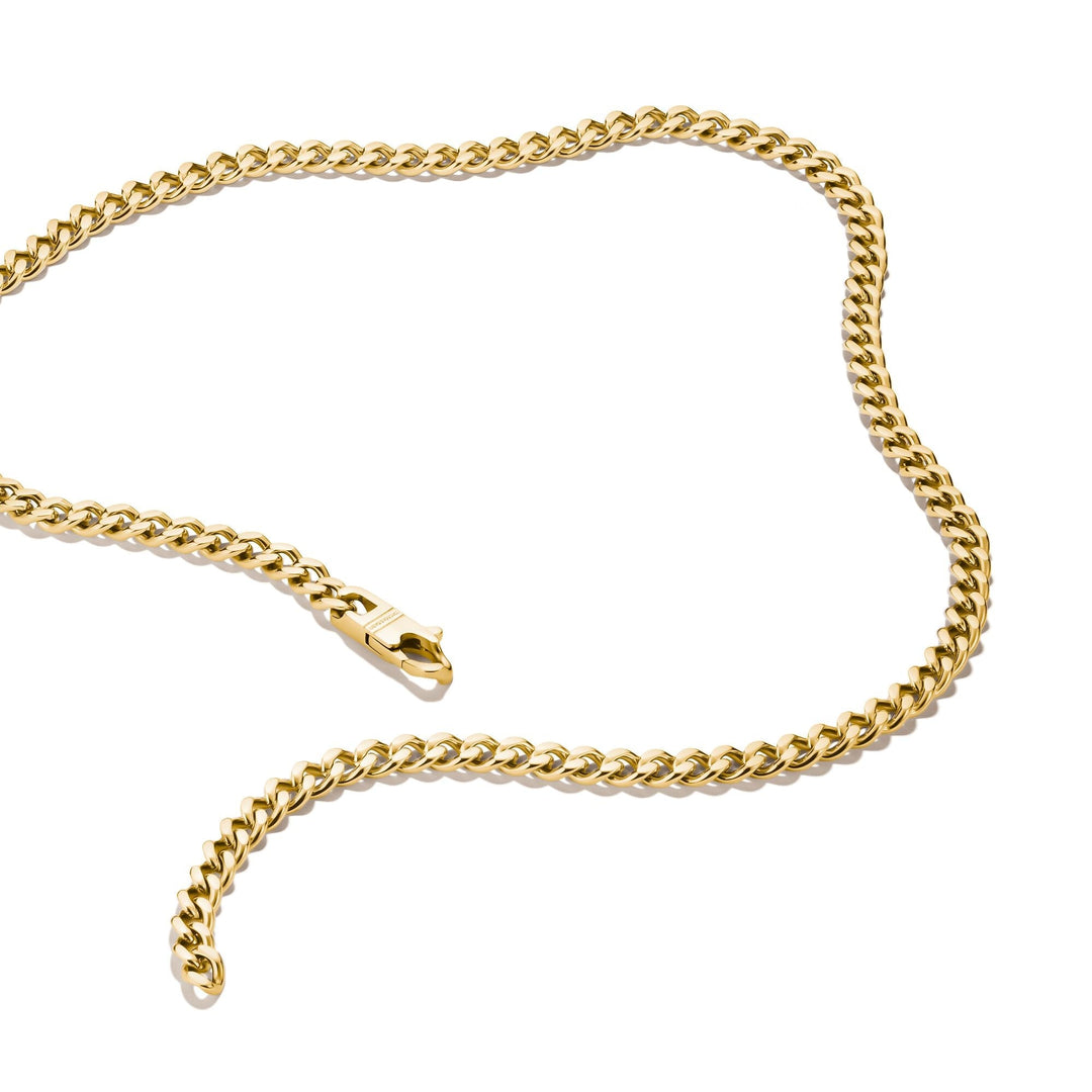 Thomas Sabo Gold-Tone Stainless Steel Curb Chain Necklace 7mm TKE2406SY