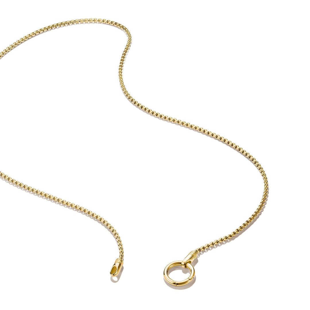 Thomas Sabo Gold-Tone Stainless Steel Box Chain Necklace with Ring Clasp 2.7mm TKE2409SY