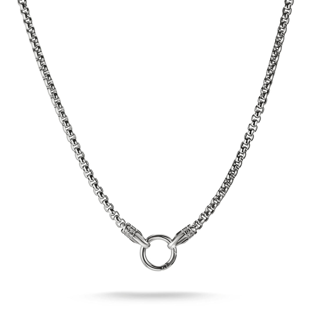 Thomas Sabo Stainless Steel Box Chain Necklace with Ring Clasp 4mm TKE2410S