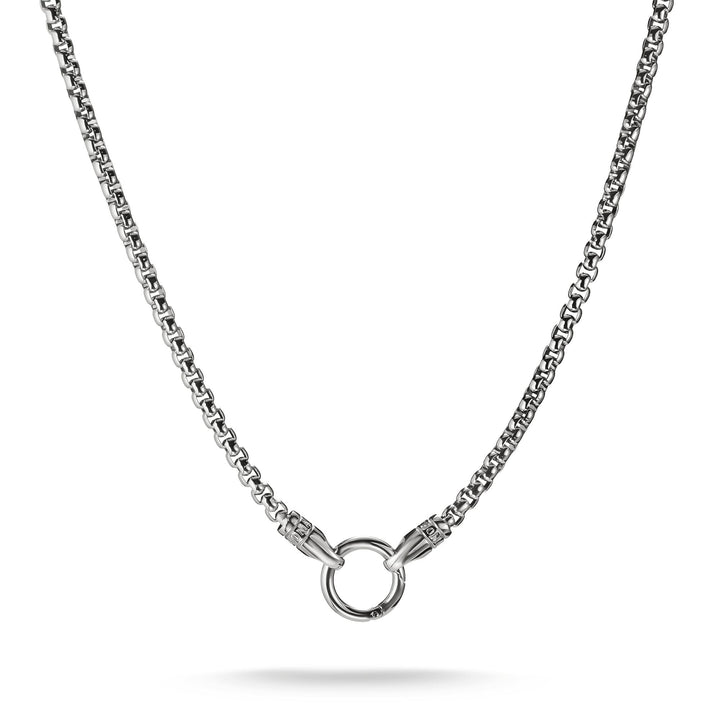 Thomas Sabo Stainless Steel Box Chain Necklace with Ring Clasp 4mm TKE2410S
