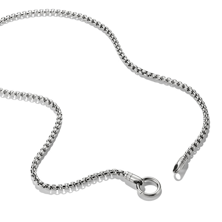 Thomas Sabo Stainless Steel Box Chain Necklace with Ring Clasp 4mm TKE2410S