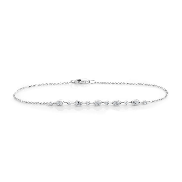 0.25ct Lab Grown Diamond Bracelet in 9K White Gold