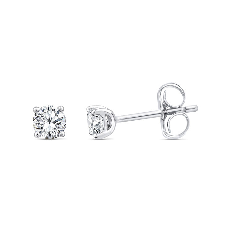 0.25ct Lab Grown Diamond Earrings in 9K White Gold