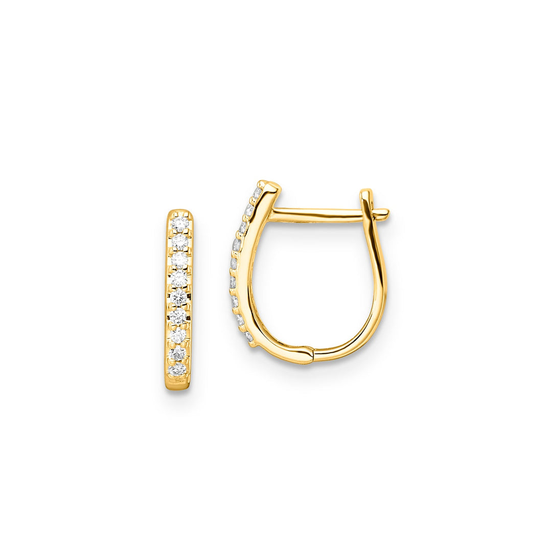 0.10ct Lab Grown Diamond Earrings in 9K Yellow Gold