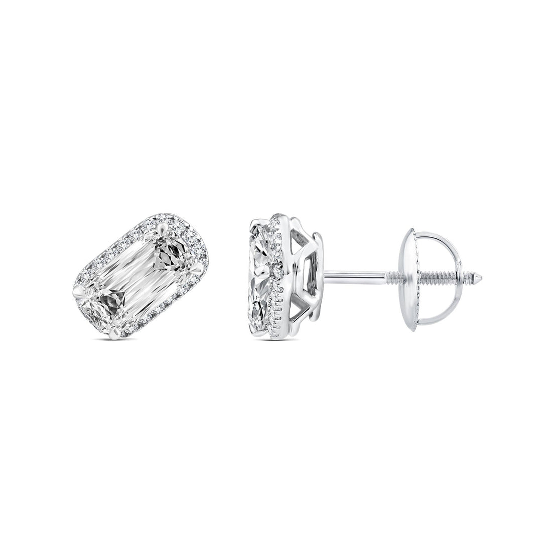 1.78ct Lab Grown Diamond Northern Ray Earrings in 18K White Gold