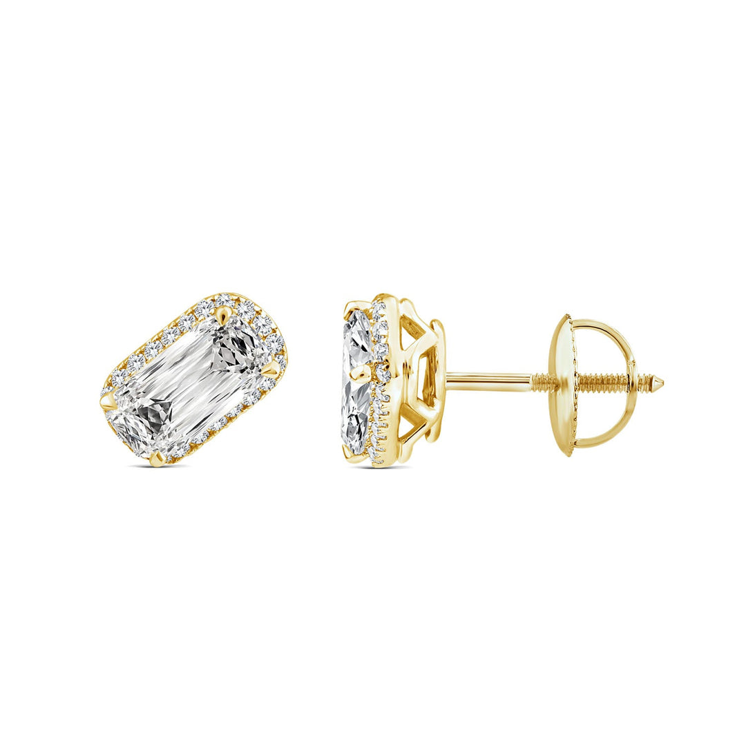 1.78ct Lab Grown Diamond Northern Ray Earrings in 18K Yellow Gold