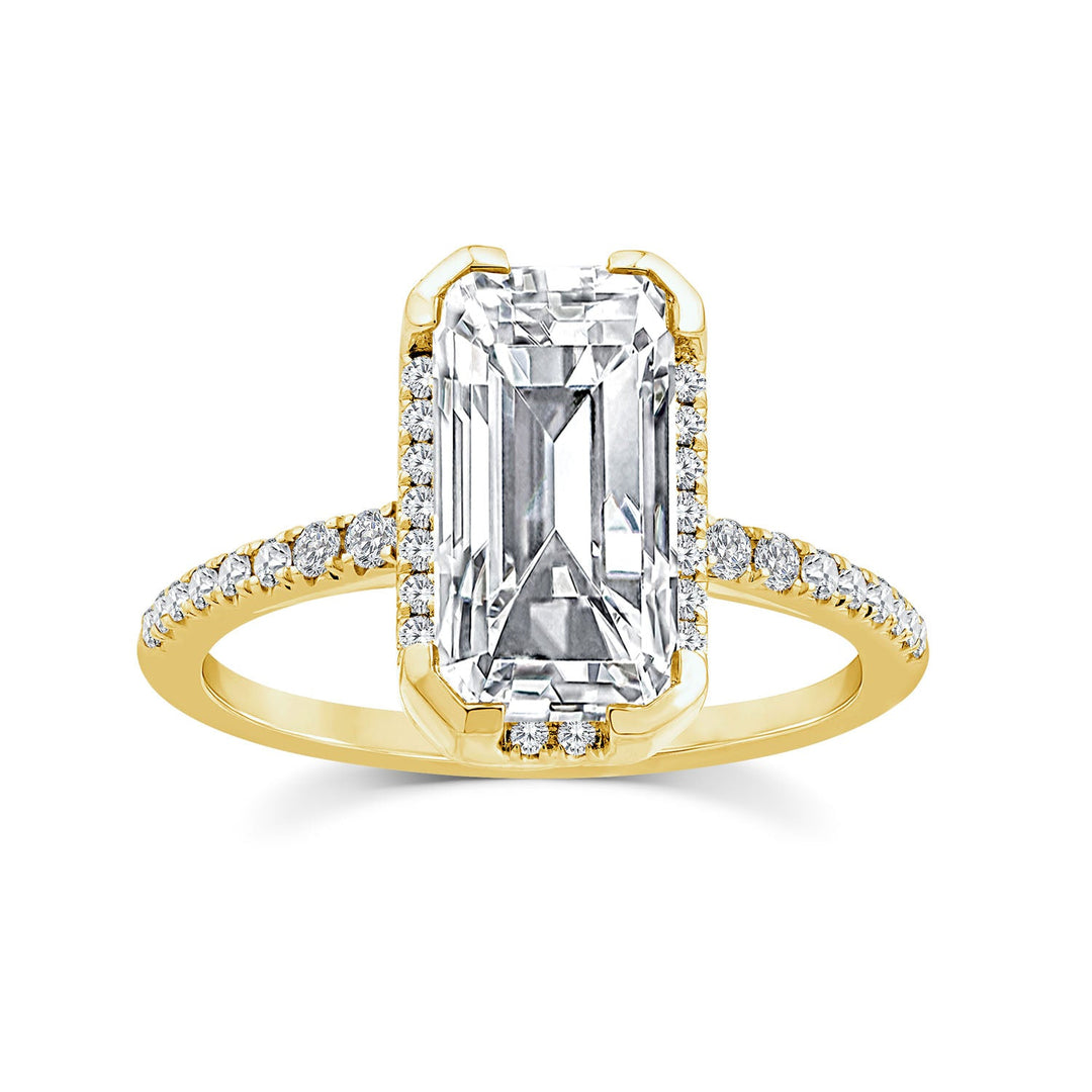 3.25ct Lab Grown Diamond Northern Ray Ring in 18K Yellow Gold