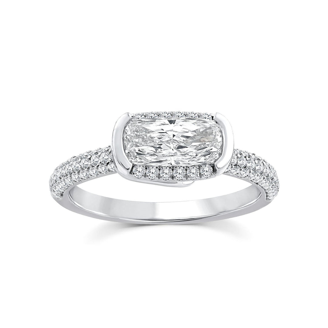 1.30ct Lab Grown Diamond Northern Ray Ring in Platinum