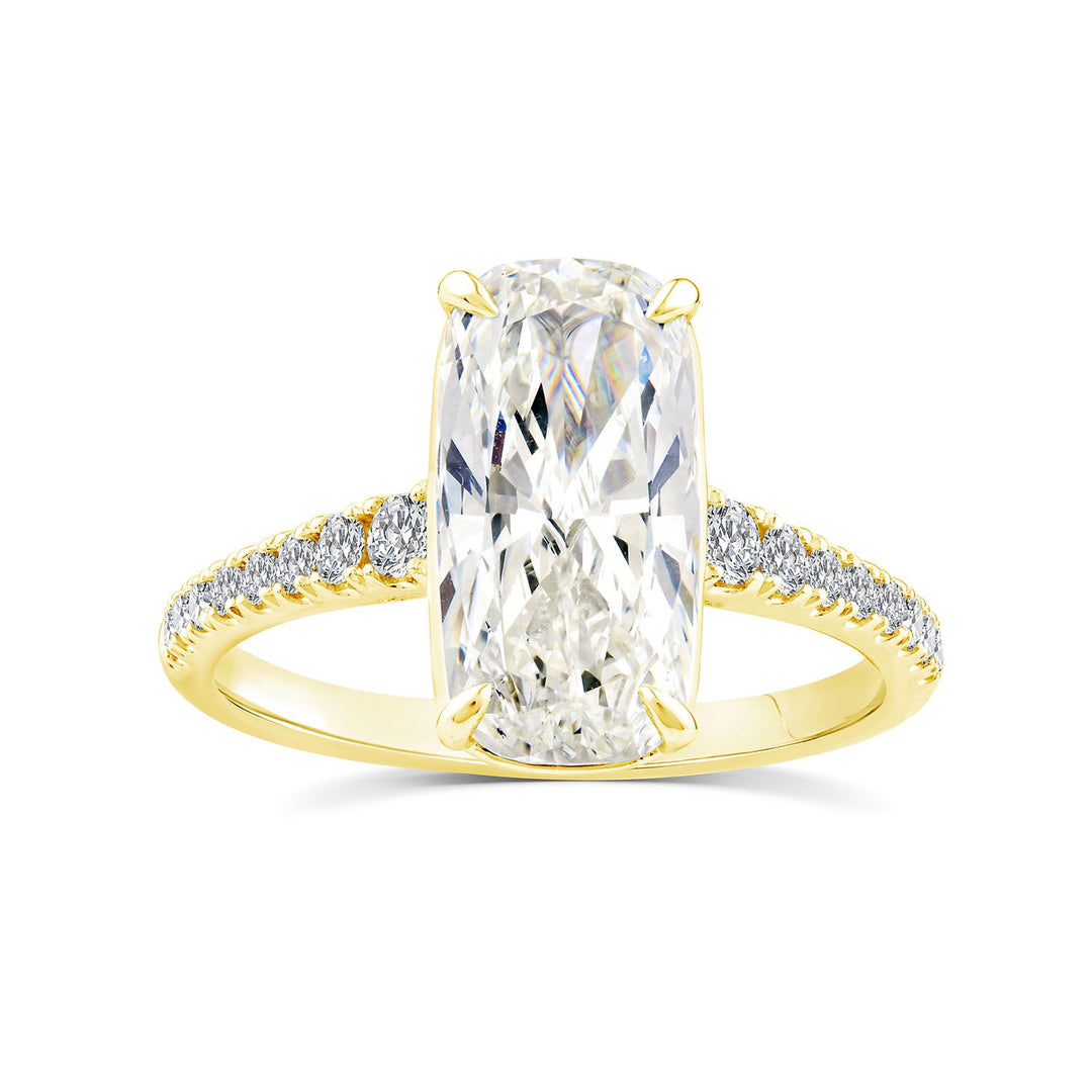 3.30ct Lab Grown Diamond Northern Ray Ring in 18K Yellow Gold
