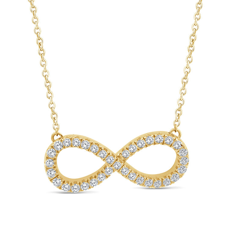 0.25ct Lab Grown Diamond Necklace in 9K Yellow Gold