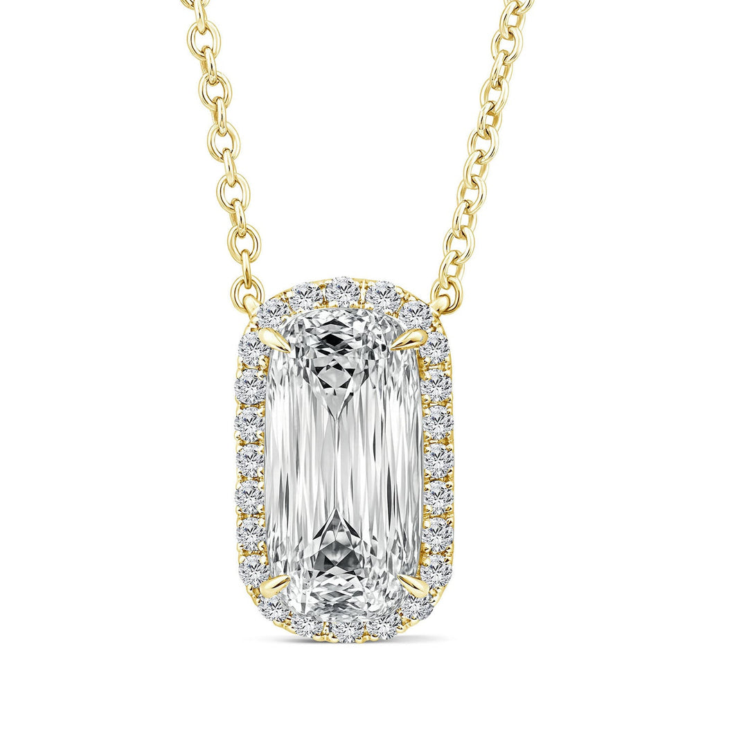 2.15ct Lab Grown Diamond Northern Ray Necklace in 18K Yellow Gold