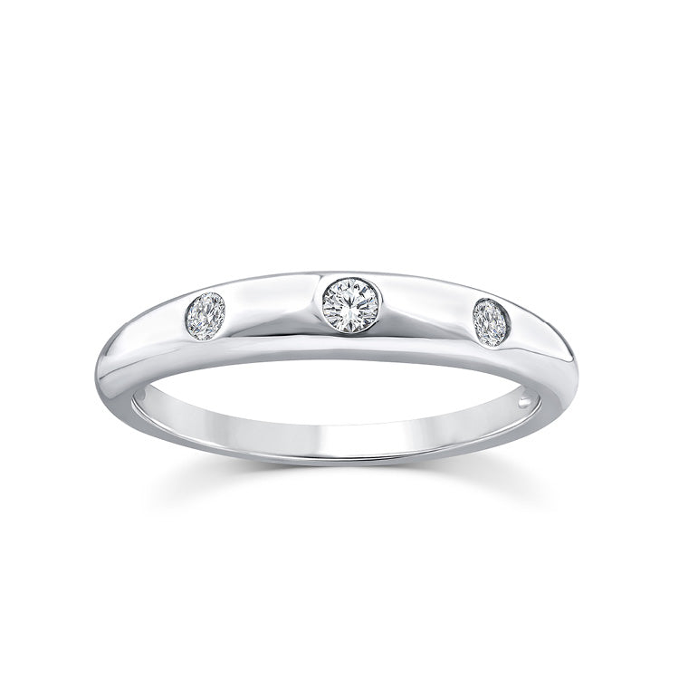 0.10ct Lab Grown Diamond Ring in 9K White Gold