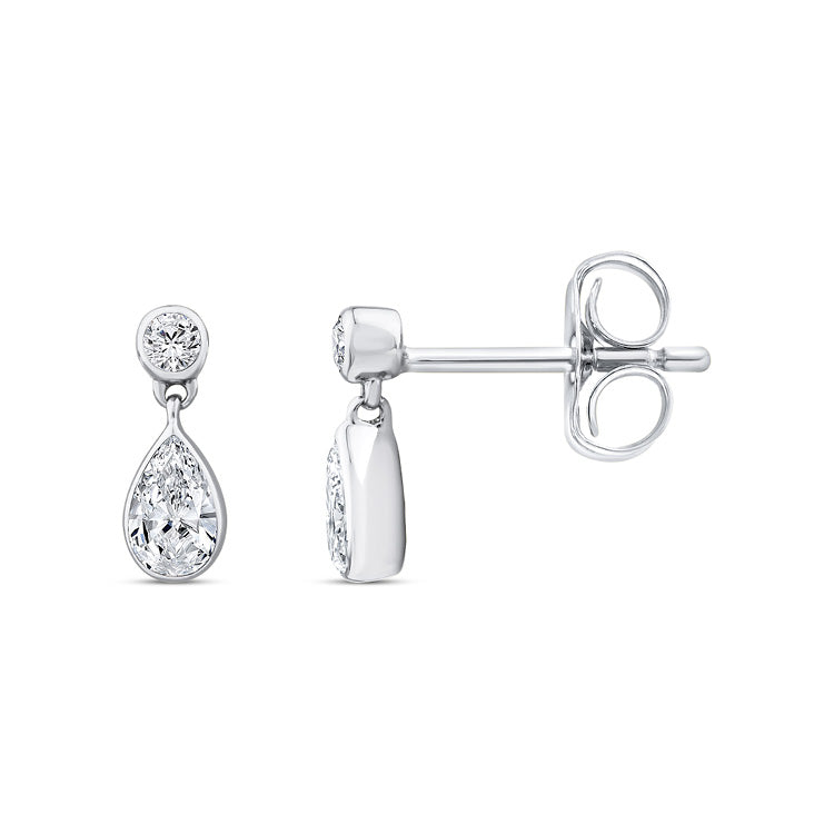 0.33ct Lab Grown Diamond Earrings in 9K White Gold
