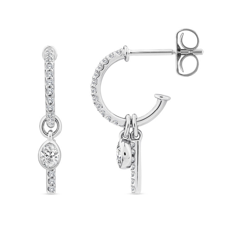 0.33ct Lab Grown Diamond Earrings in 9K White Gold