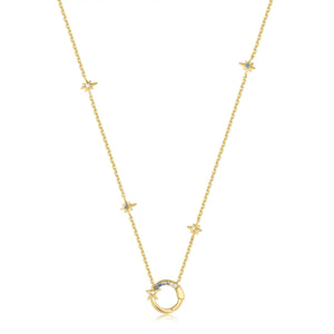 Ania Haie Gold Star Chain Charm Connector Necklace N052-04G