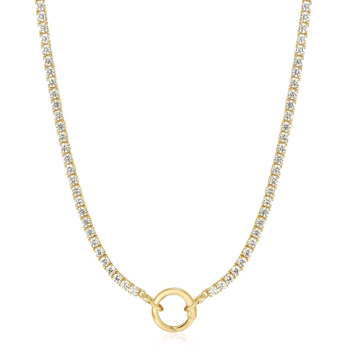 Ania Haie Gold Sparkle Chain Charm Connector Necklace N052-06G