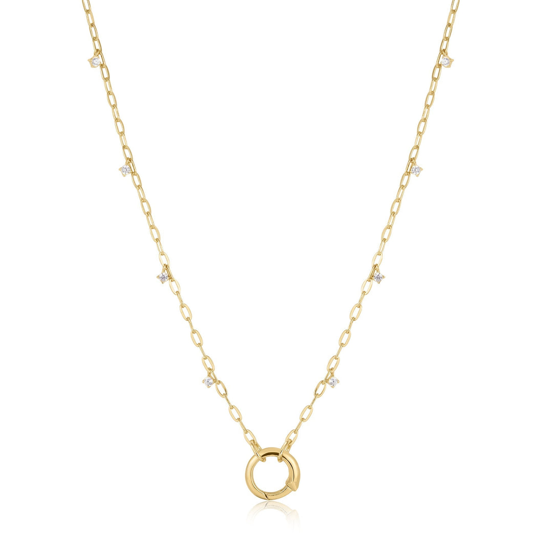 Ania Haie Gold Shimmer Chain Charm Connector Necklace N052-07G