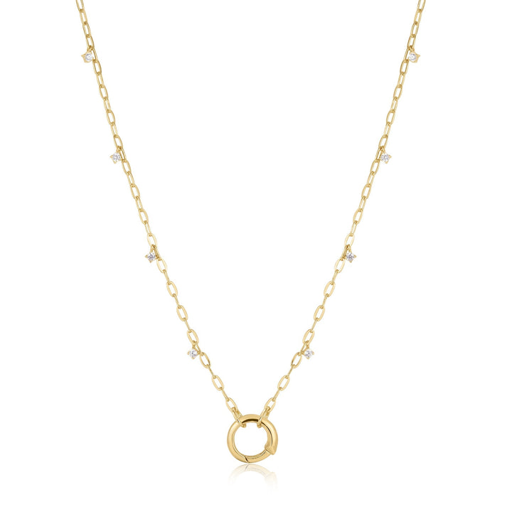 Ania Haie Gold Shimmer Chain Charm Connector Necklace N052-07G
