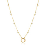 Ania Haie Gold Shimmer Chain Charm Connector Necklace N052-07G