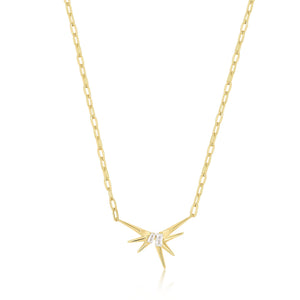 Ania Haie Gold Sparkle Spike Pendant Necklace N053-01G