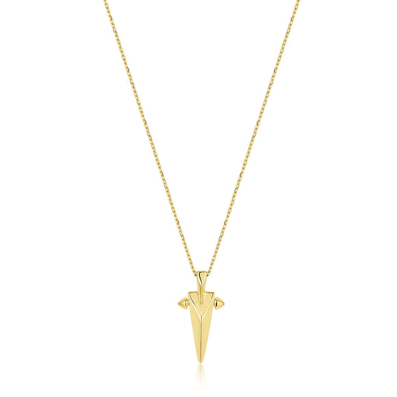 Ania Haie Gold Geometric Point Pendant Necklace N053-03G