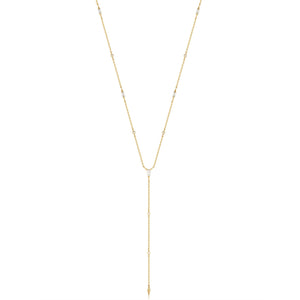 Ania Haie Gold Sparkle Point Y Necklace N053-05G