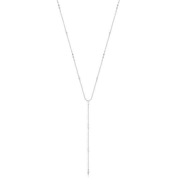 Ania Haie Silver Sparkle Point Y Necklace N053-05H