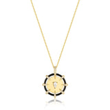 Ania Haie Gold Sparkle Point Medallion Necklace N053-08G