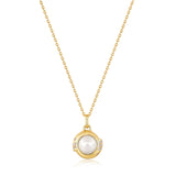 Ania Haie Gold Pearl Sphere Pendant Necklace N054-04G