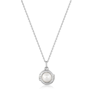 Ania Haie Silver Pearl Sphere Pendant Necklace N054-04H