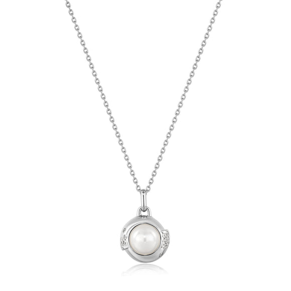 Ania Haie Silver Pearl Sphere Pendant Necklace N054-04H