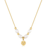 Ania Haie Gold Pearl Star Pendant Necklace N054-05G