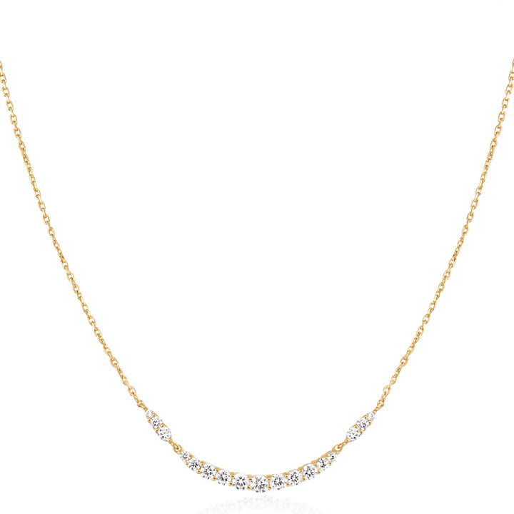 Ania Haie Gold Arc Pave Necklace N056-02G