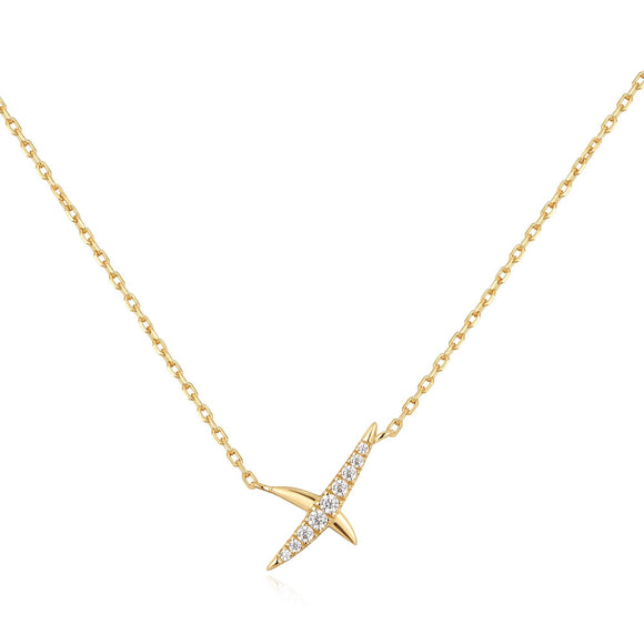 Ania Haie Gold Kiss Pave Necklace N057-01G