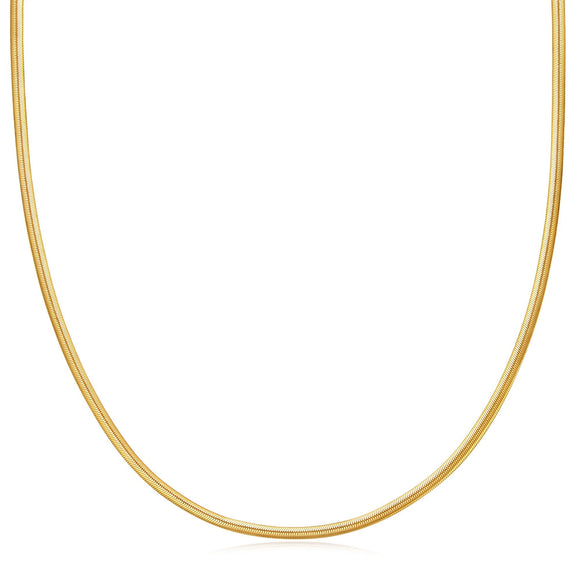 Ania Haie Gold Flat Snake Chain Necklace N057-03G