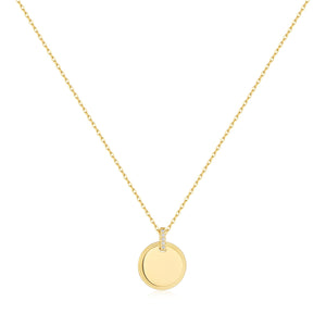 Ania Haie Gold Disc Pendant Necklace N058-01G