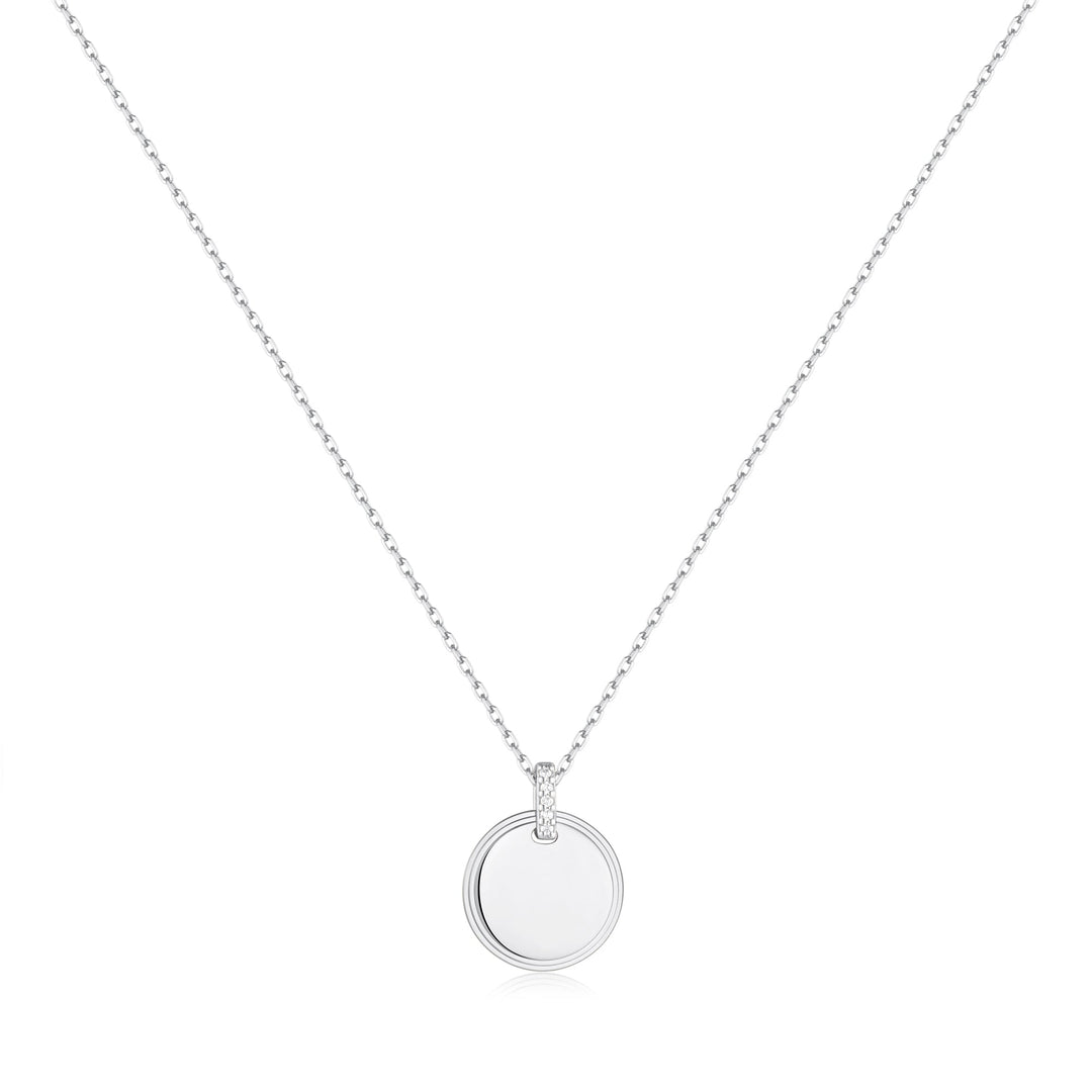 Ania Haie Silver Disc Pendant Necklace N058-01H