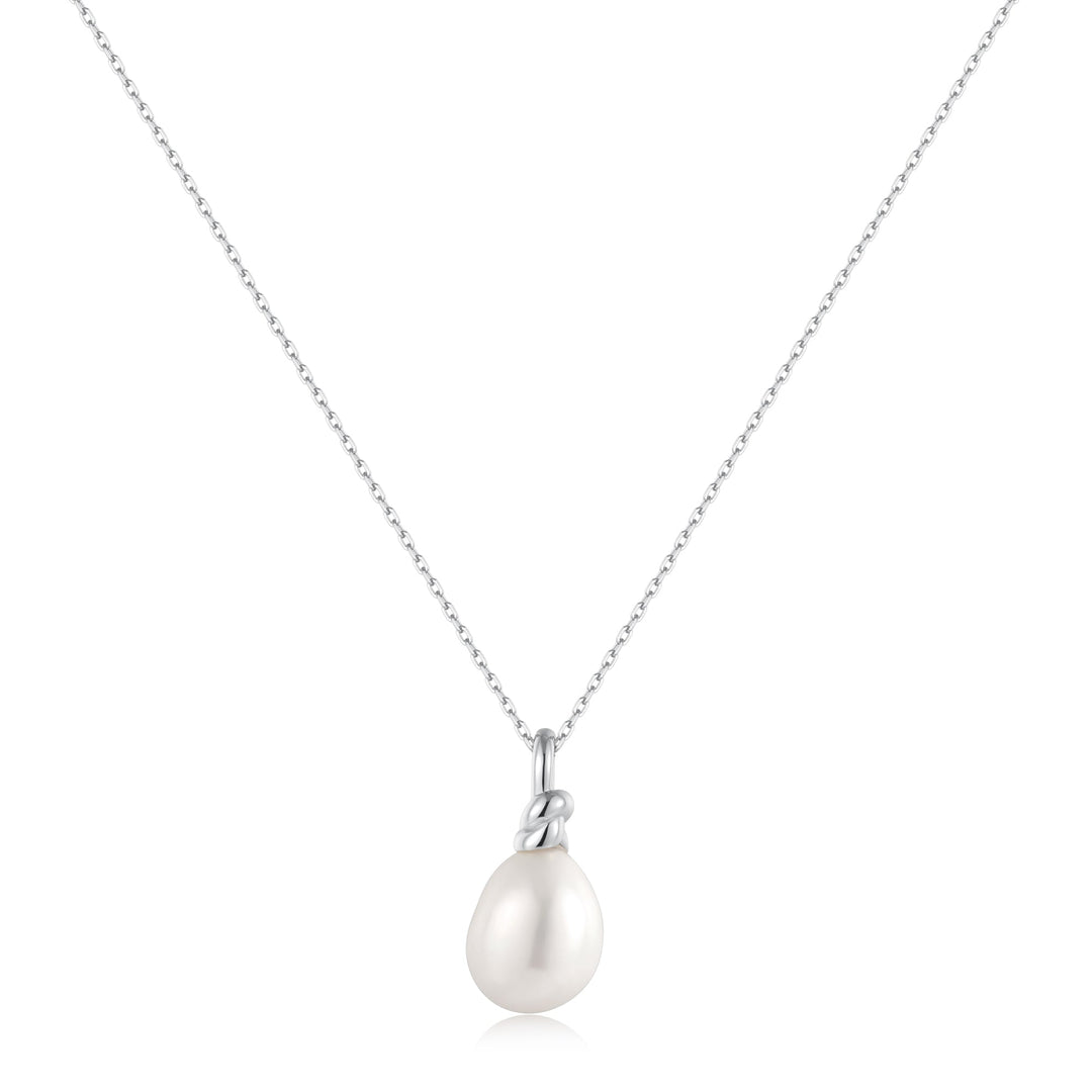 Ania Haie Silver Freshwater Pearl Pendant Necklace N058-02H