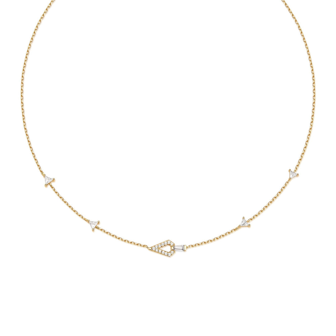 Ania Haie Gold Geometric Satellite Necklace N059-03G